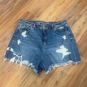 AE Distressed Mom Shorts